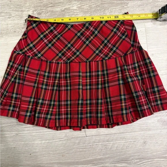 TRIPP NYC Red Plaid Mini Skirt - Picture 4 of 5